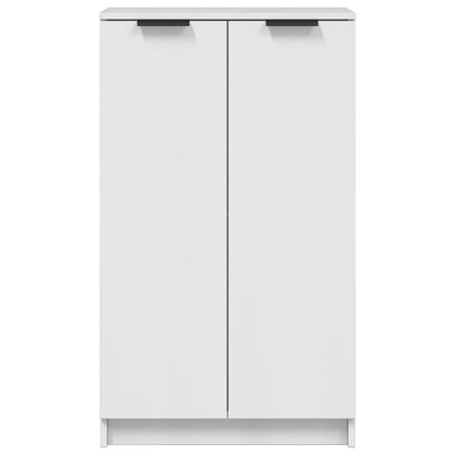 Scarpiera Bianco Lucido 59x35x100 cm in Legno Multistrato
