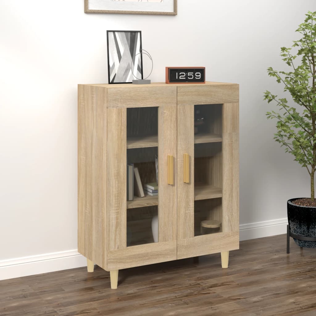 Credenza Rovere Sonoma 69,5x34x90 cm in Legno Multistrato