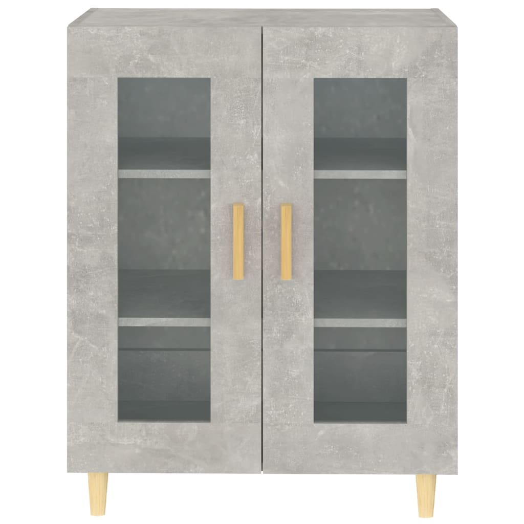 Credenza Grigio Cemento 69,5x34x90 cm in Legno Multistrato