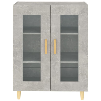 Credenza Grigio Cemento 69,5x34x90 cm in Legno Multistrato