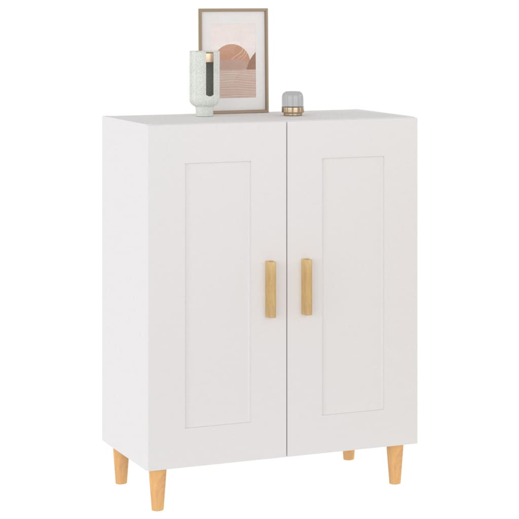 Credenza Bianca 69,5x34x90 cm in Legno Multistrato