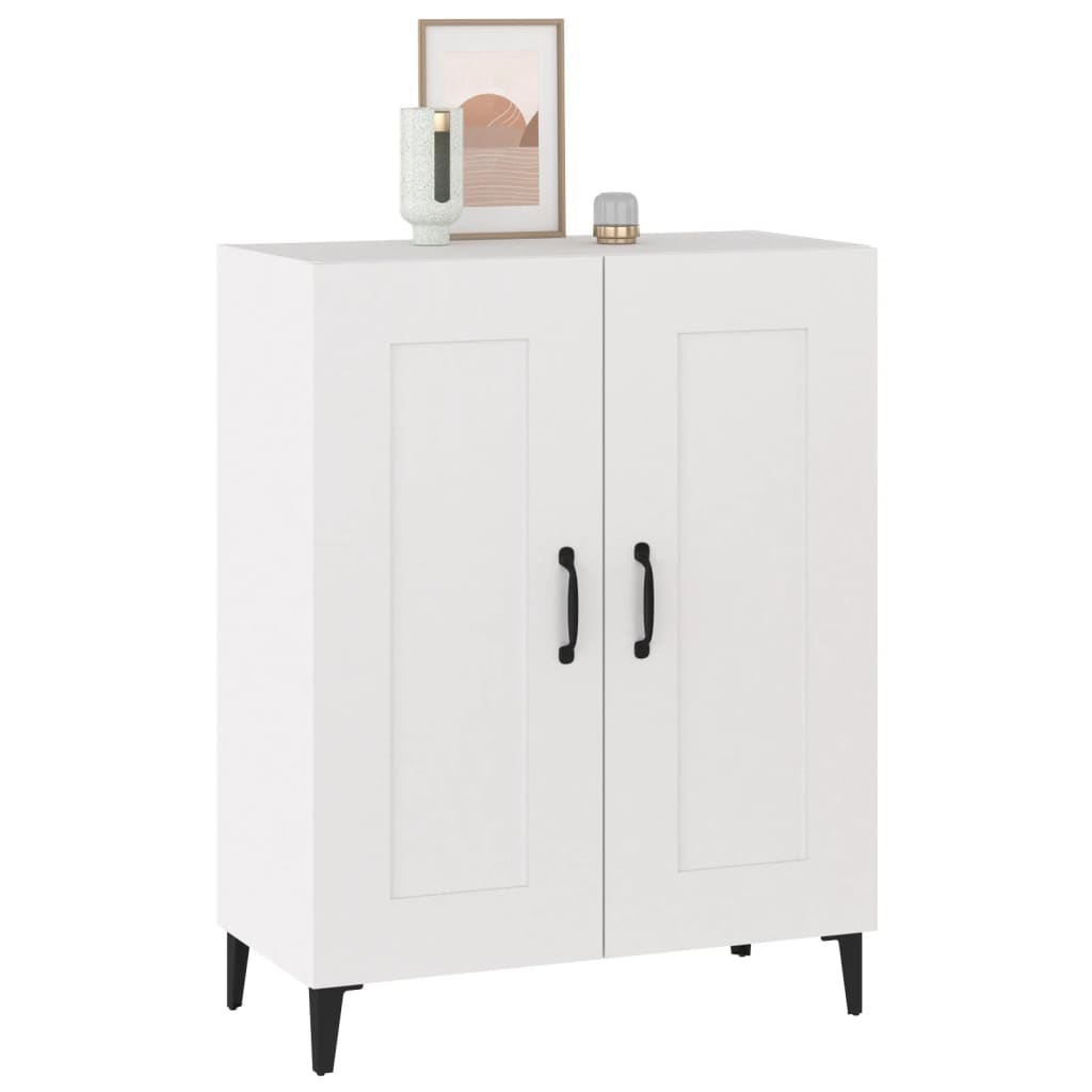 Credenza Bianca 69,5x34x90 cm in Legno Multistrato
