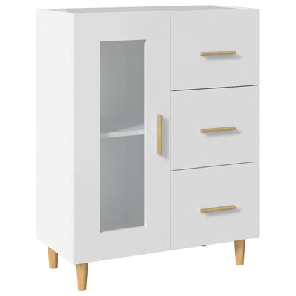 Credenza Bianca 69,5x34x90 cm in Legno Multistrato