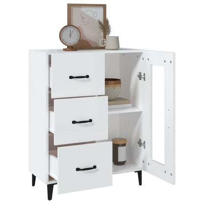 Credenza Bianca 69,5x34x90 cm in Legno Multistrato