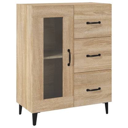 Credenza Rovere Sonoma 69,5x34x90 cm in Legno Multistrato