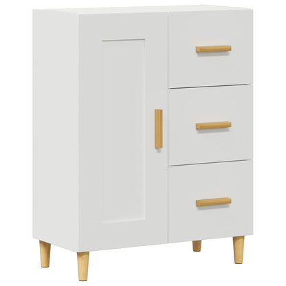 Credenza Bianca 69,5x34x90 cm in Legno Multistrato