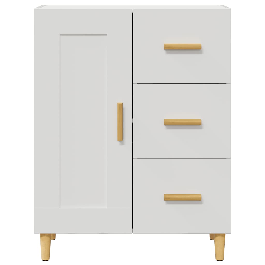 Credenza Bianca 69,5x34x90 cm in Legno Multistrato