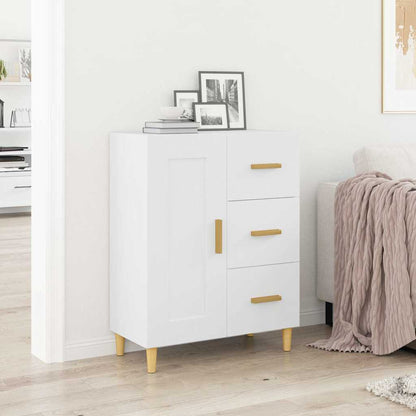 Credenza Bianca 69,5x34x90 cm in Legno Multistrato