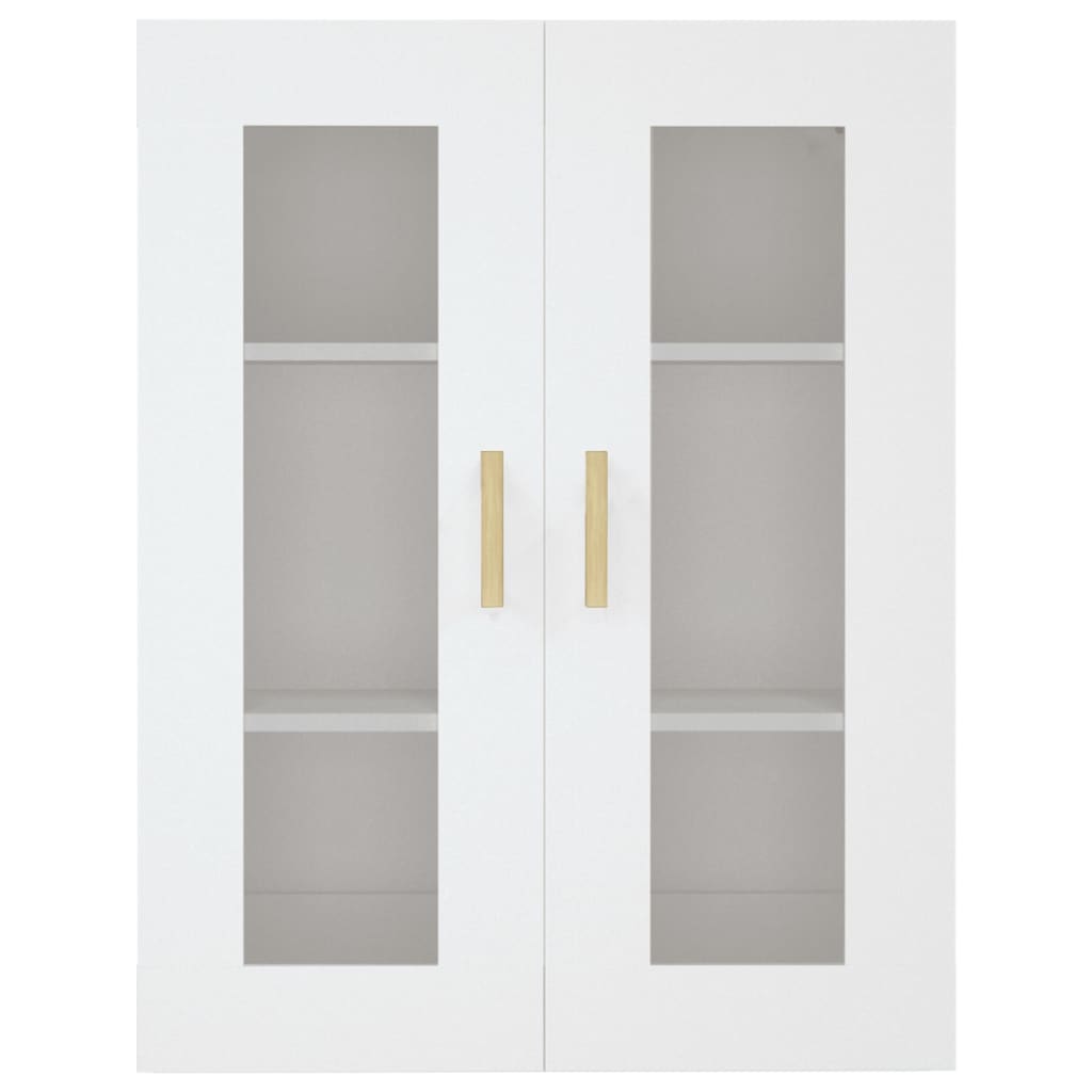 Armadietto Pensile a Parete Bianco 69,5x34x90 cm