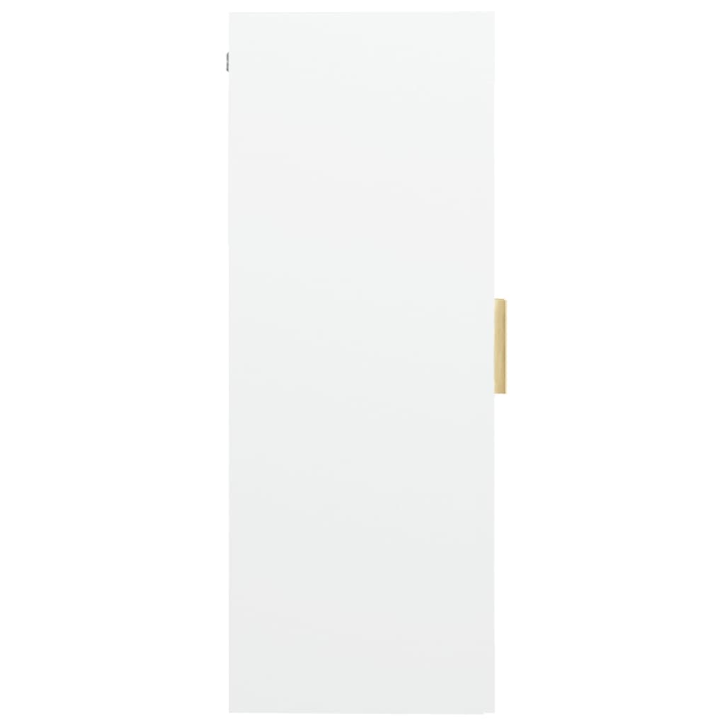 Armadietto Pensile a Parete Bianco 69,5x34x90 cm