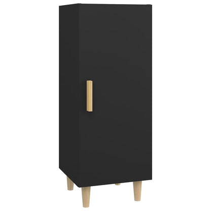 Credenza Nera 34,5x34x90 cm in Legno Multistrato