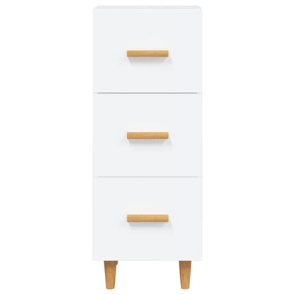 Credenza Bianca 34,5x34x90 cm in Legno Multistrato