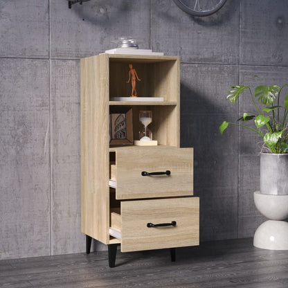 Credenza Rovere Sonoma 34,5x34x90 cm in Legno Multistrato