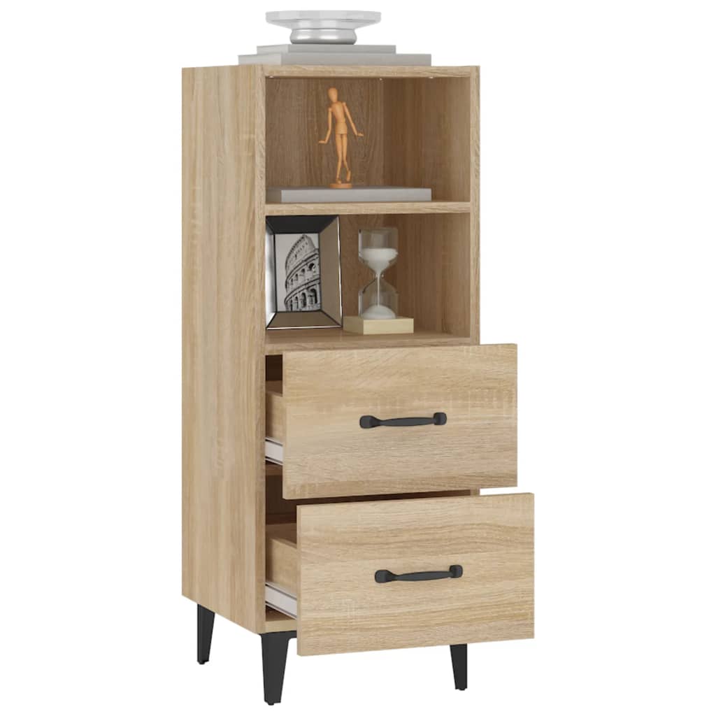 Credenza Rovere Sonoma 34,5x34x90 cm in Legno Multistrato