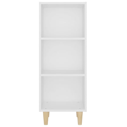 Credenza Bianca 34,5x32,5x90 cm in Legno Multistrato