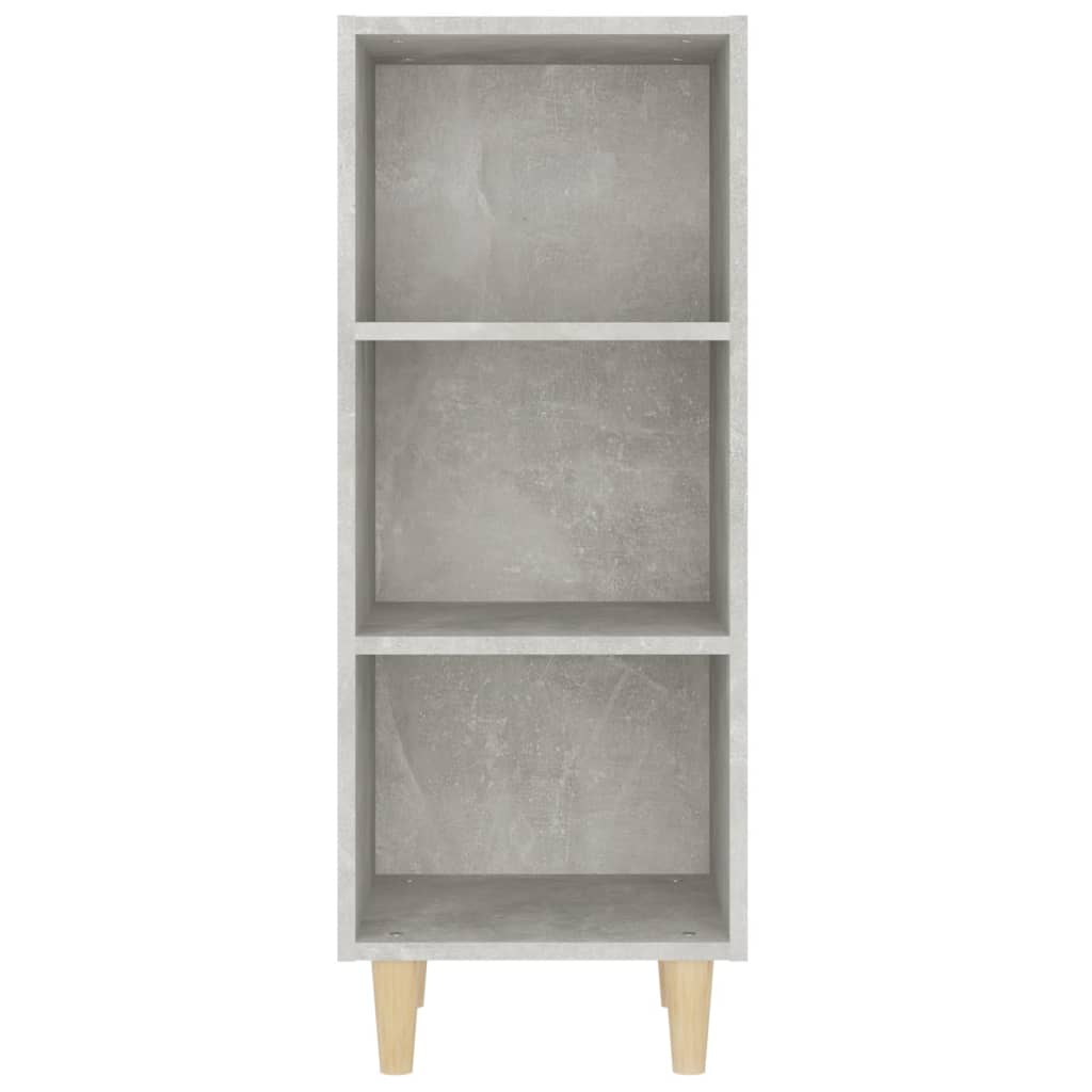 Credenza Grigio Cemento 34,5x32,5x90 cm in Legno Multistrato