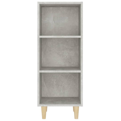 Credenza Grigio Cemento 34,5x32,5x90 cm in Legno Multistrato