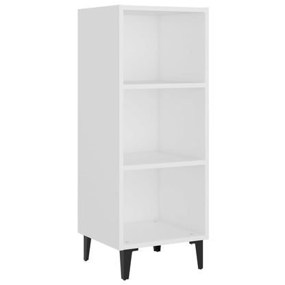 Credenza Bianca 34,5x32,5x90 cm in Legno Multistrato