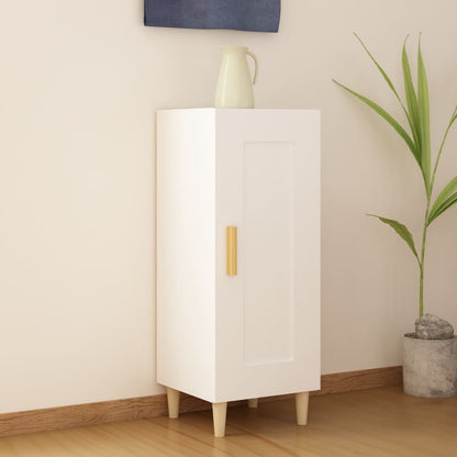 Credenza Bianca 34,5x34x90 cm in Legno Multistrato