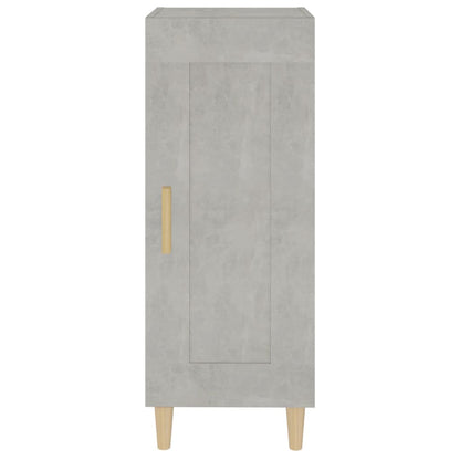 Credenza Grigio Cemento 34,5x34x90 cm in Legno Multistrato