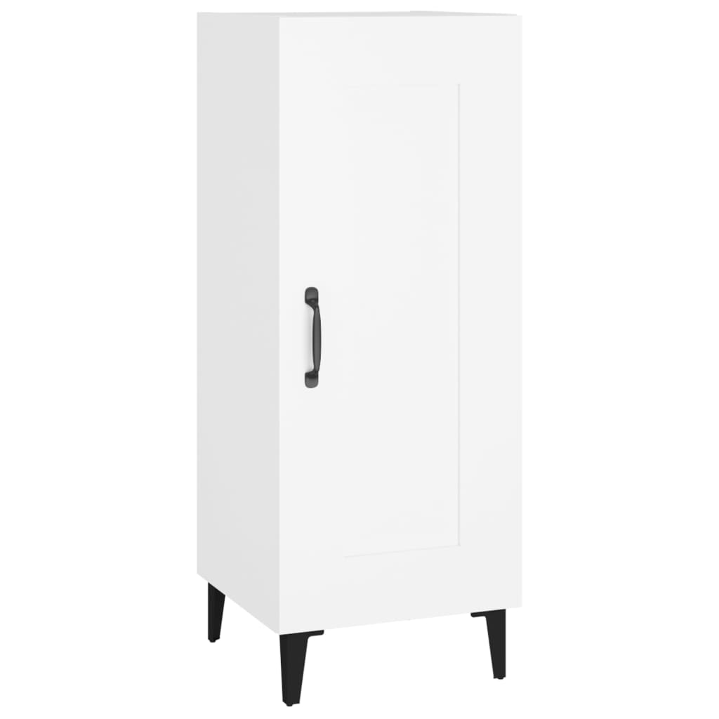 Credenza Bianca 34,5x34x90 cm in Legno Multistrato