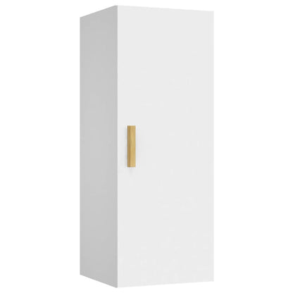 Armadietto a Muro Bianco 34,5x34x90 cm in Legno Multistrato