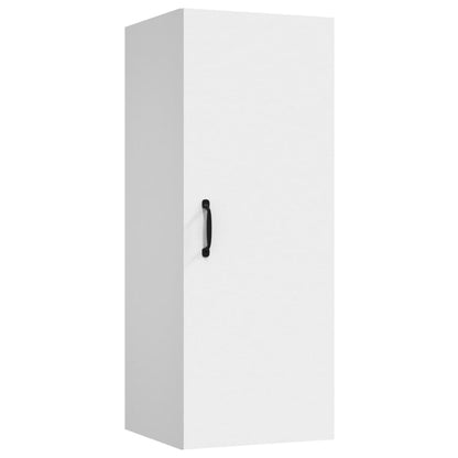 Armadietto Pensile a Muro Bianco 34,5x34x90cm Legno Multistrato