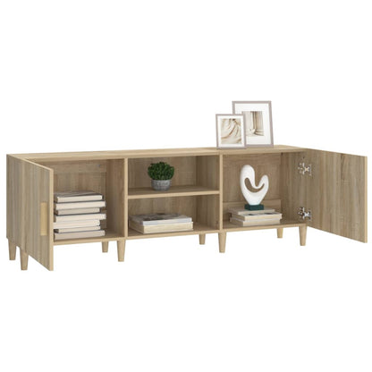 Mobile Porta TV Rovere Sonoma 150x30x50 cm Legno Multistrato