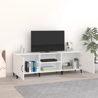 Mobile Porta TV Bianco 150x30x50 cm in Legno Multistrato