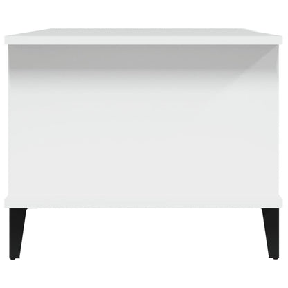 Tavolino da Salotto Bianco 90x50x40 cm in Legno Multistrato