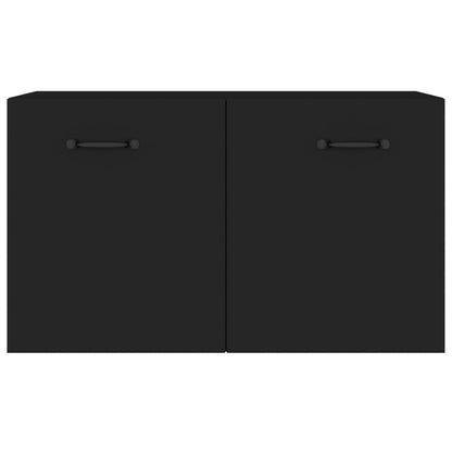 Armadietto a Muro Nero 60x36,5x35 cm in Legno Multistrato