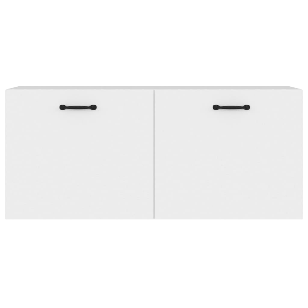 Mobile a Parete Bianco 80x36,5x35 cm in Legno Multistrato