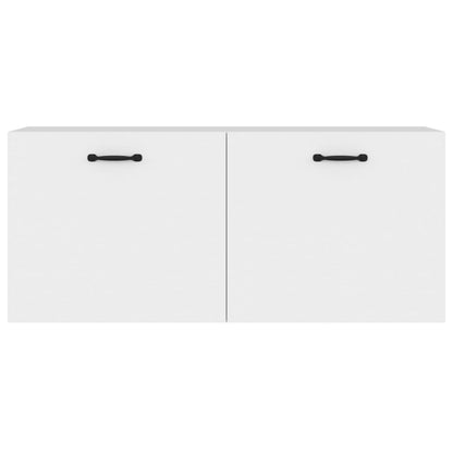 Mobile a Parete Bianco 80x36,5x35 cm in Legno Multistrato
