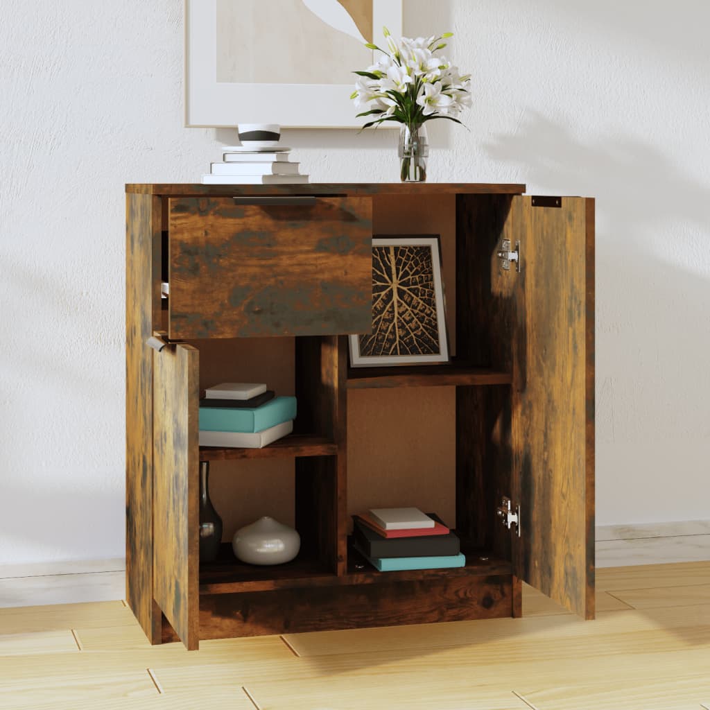 Credenza Rovere Fumo 60x30x70 cm in Legno tecnico