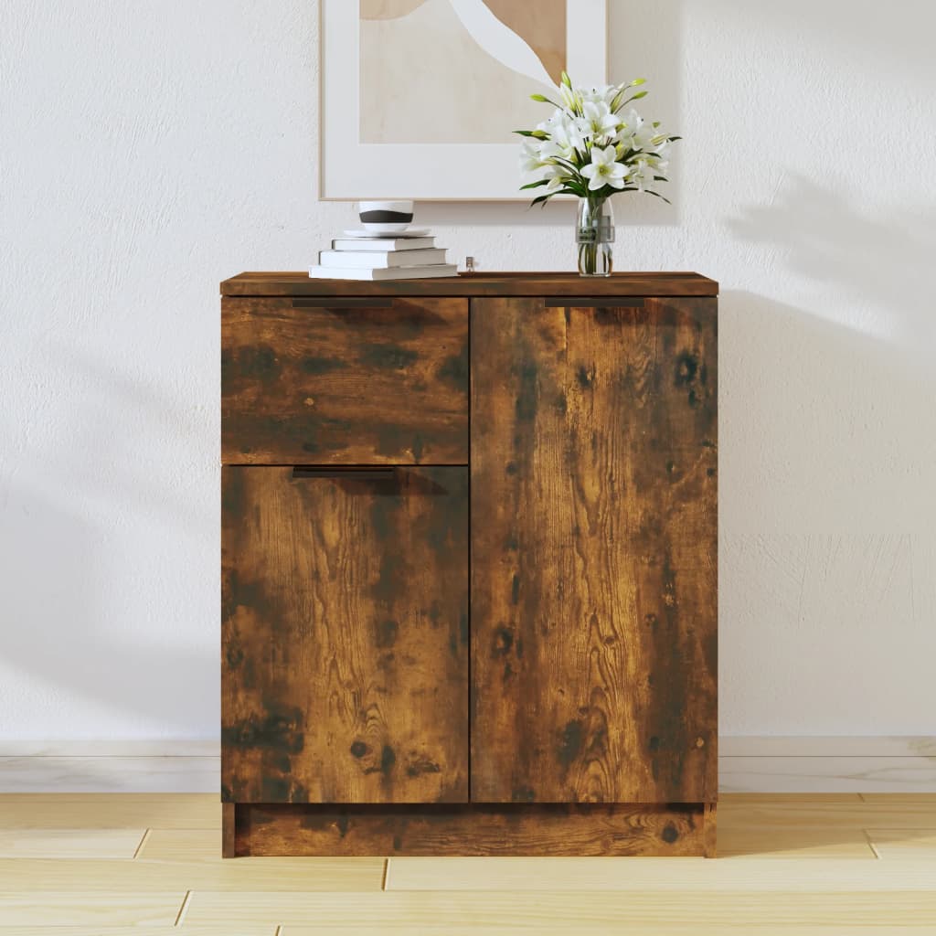 Credenza Rovere Fumo 60x30x70 cm in Legno tecnico