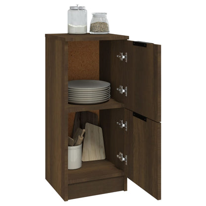 Credenza Rovere Marrone 30x30x70 cm in Legno Multistrato