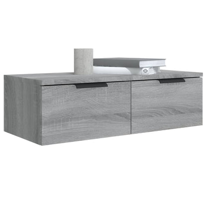 Armadietto a Muro Grigio Sonoma 68x30x20cm in Legno Multistrato