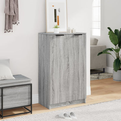 Scarpiera Grigio Sonoma 59x35x100 cm in Legno Multistrato