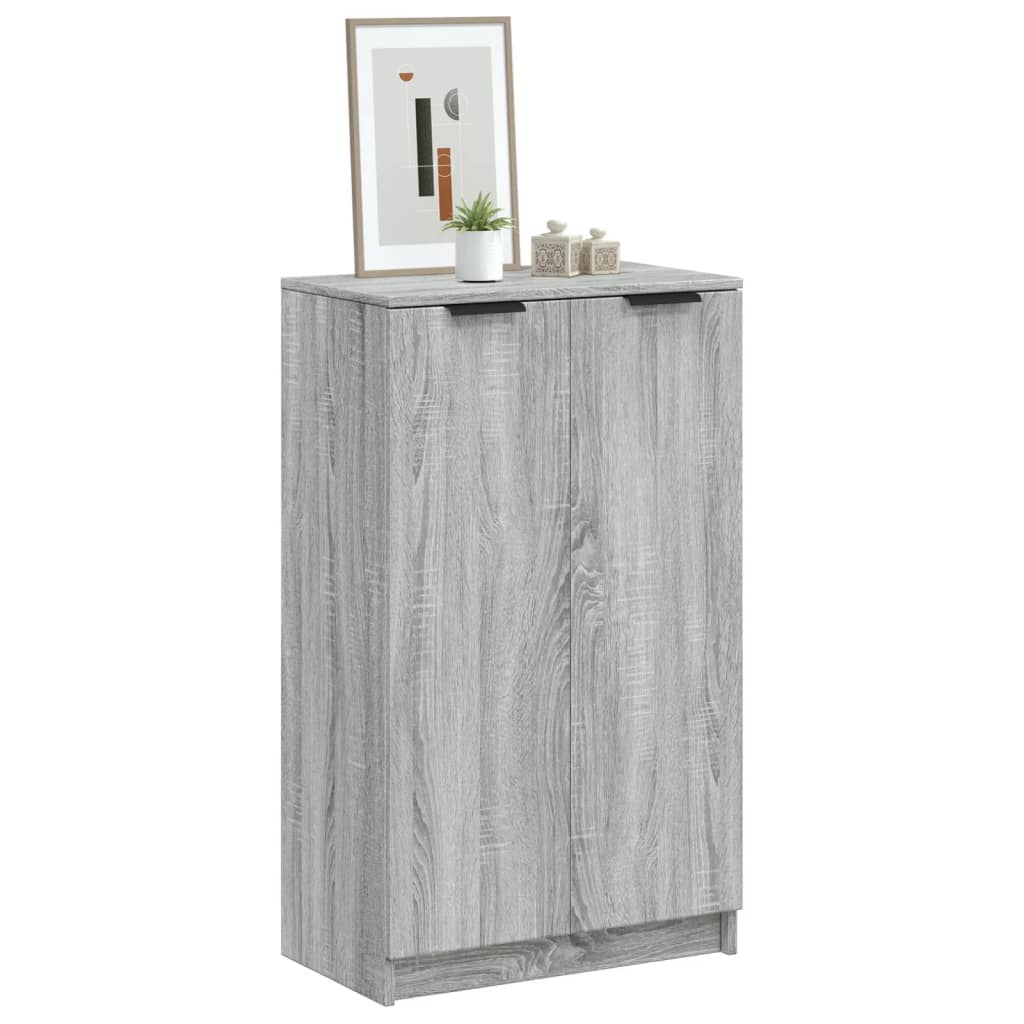 Scarpiera Grigio Sonoma 59x35x100 cm in Legno Multistrato