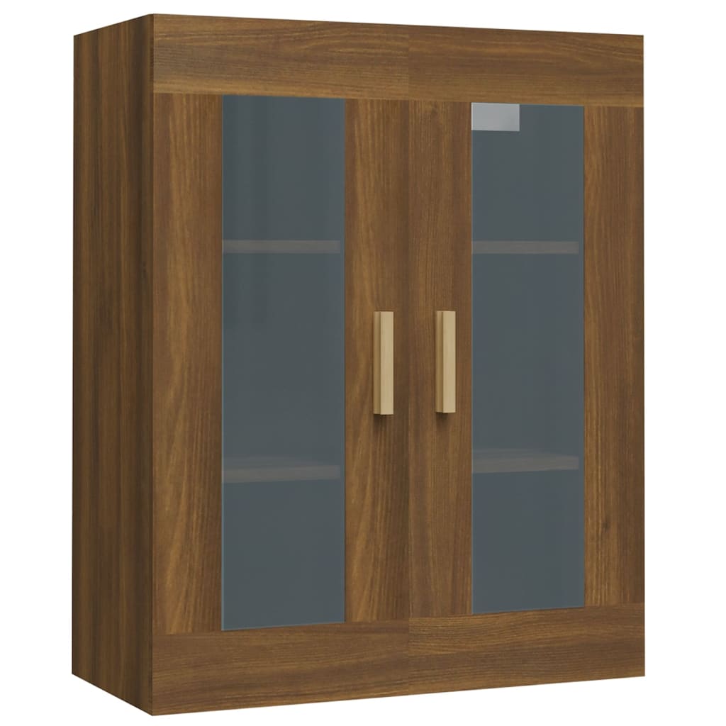 Armadietto Pensile a Parete Rovere Marrone 69,5x34x90 cm