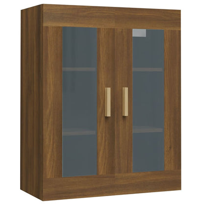 Armadietto Pensile a Parete Rovere Marrone 69,5x34x90 cm