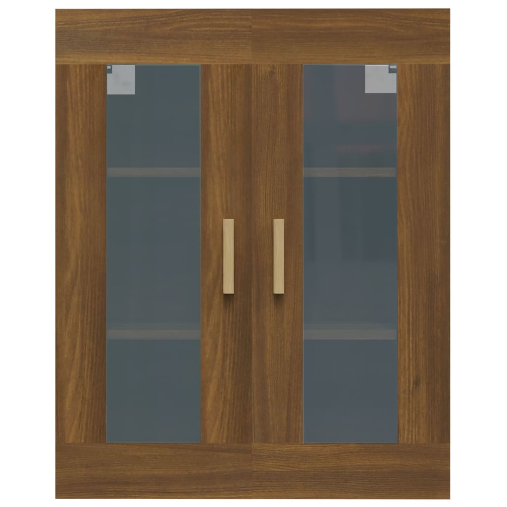 Armadietto Pensile a Parete Rovere Marrone 69,5x34x90 cm