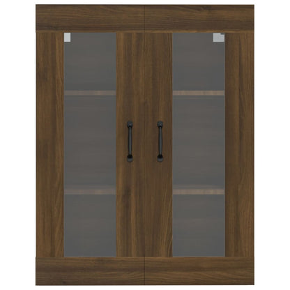 Armadietto Pensile a Parete Rovere Marrone 69,5x34x90 cm