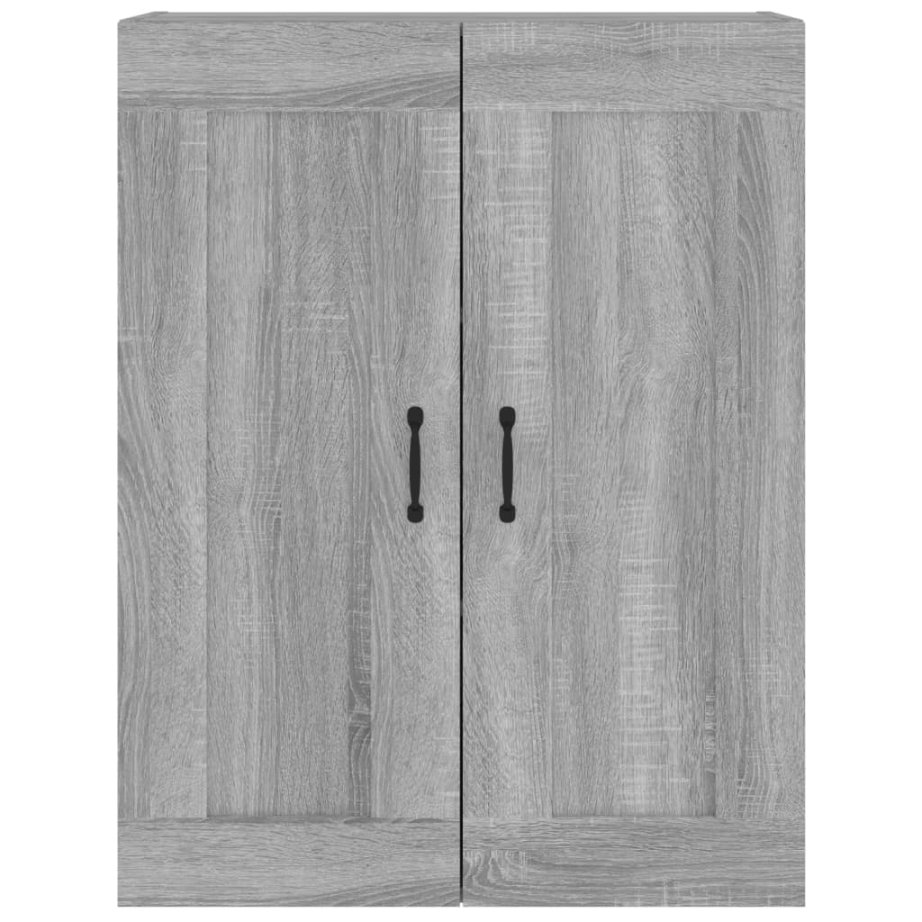 Armadietto Pensile a Parete Grigio Sonoma 69,5x32,5x90 cm