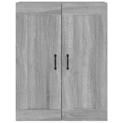 Armadietto Pensile a Parete Grigio Sonoma 69,5x32,5x90 cm