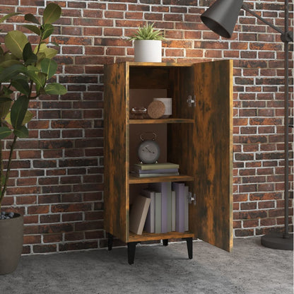 Credenza Rovere Fumo 34,5x34x90 cm in Legno Multistrato