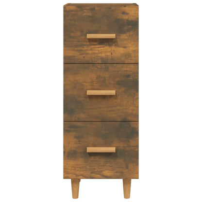 Credenza Rovere Fumo 34,5x34x90 cm in Legno Multistrato