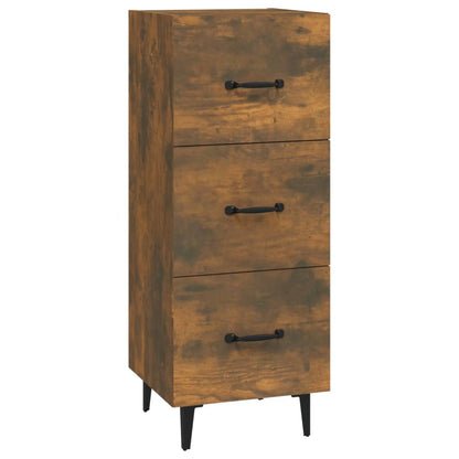 Credenza Rovere Fumo 34,5x34x90 cm in Legno Multistrato