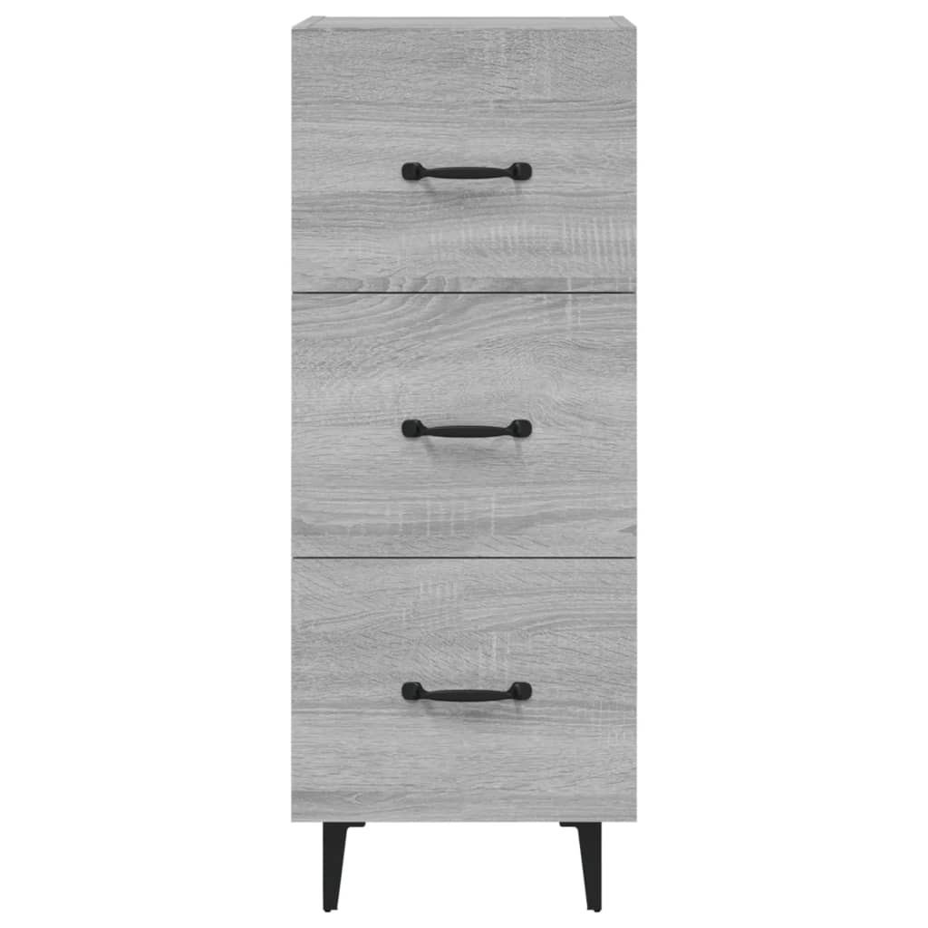 Credenza Grigio Sonoma 34,5x34x90 cm in Legno Multistrato