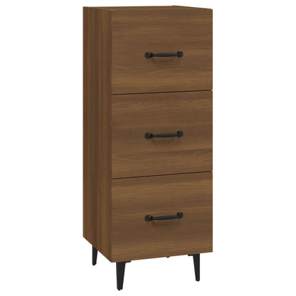 Credenza Rovere Marrone 34,5x34x90 cm in Legno Multistrato
